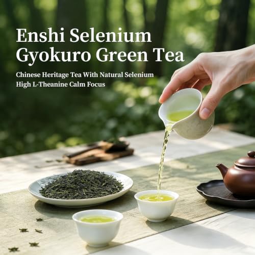 Image of ZenVerdant Enshi Gyokuro Green Tea Loose Leaf, 10oz | Premium Enshi Grown Loose Leaf Japanese-Style Shaded Green Tea, Fresh Umami Flavor