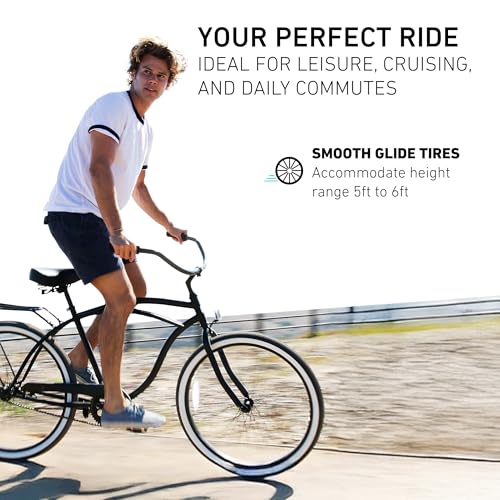 sixthreezero Around The Block Men’s Beach Cruiser Bike,