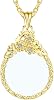 CLARA 5X Magnifier Necklace Magnifying Glass Pendant Optical Lens with Chain Jewelry Loupe for Seniors Elders Aged Reading Increase Vision