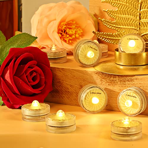 Idyl Light IDY-12P-WARM WHITE-EU Submersible Led Lights, Small Underwater Tea Lights thumb #1