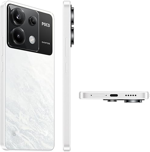 Miniatura 7 de Xiaomi Poco X6 5G + 4G LTE Global Unlocked (256GB + 8GB) GSM 6.67" 64MP Triple Cámara (Tmobile Mint Tello Global) + (paquete de cargador dual para