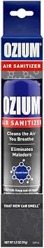 Ozium Air Santisier Spray that New Car Smell 3.5oz, Cleans The Air You Breathe