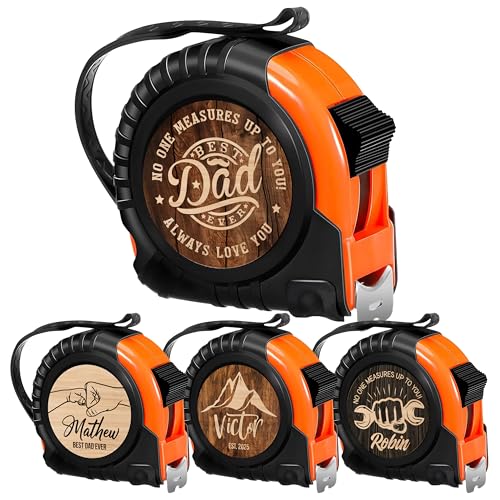 Cinta métrica personalizada para papá con nombre miniatura 1