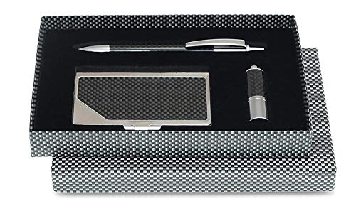 Bernard Florentin- Paris Stainless Business card holder with ball point and USB flash