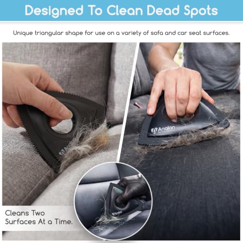 Image of Analan Mini Pet Hair Remover for Car Detailing Dog Hair Tool Brush(Black)