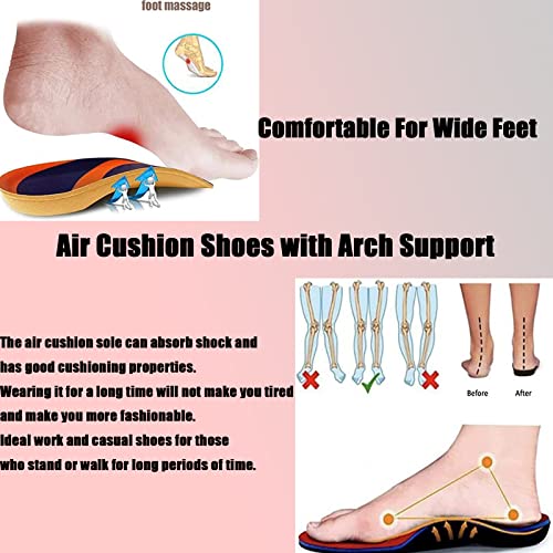 Dfcdcoo Orthopedic Sneakers for Women,Women's Orthopedic Sneakers,Air Cushion Slip-On Walking Shoes Platform Mesh Sneaker Sandals2