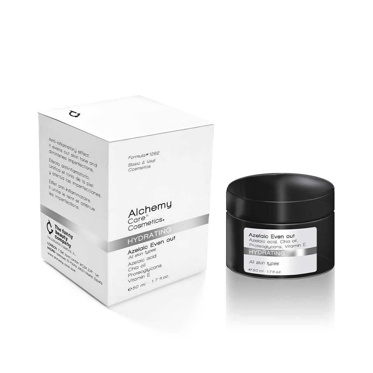 ALCHEMY CARE COSMETICS Hydrating Azelaic Evan Out 50 ml pour adultes, avec format pratique, solution polyvalente