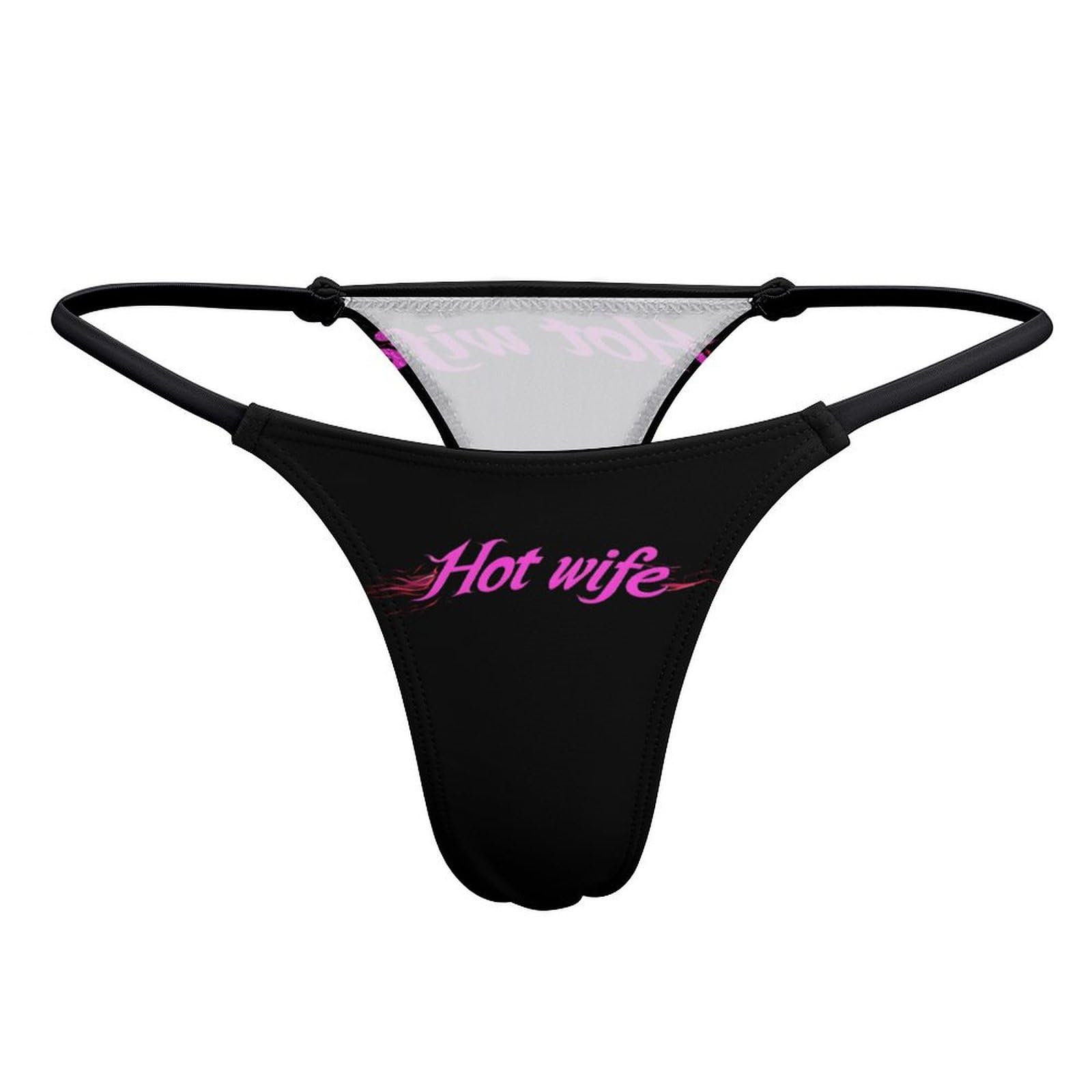 KWQDOZF Hot Wife Women's G-String Thongs Stretch T-Back Seamless Underwear Low Rise Panty