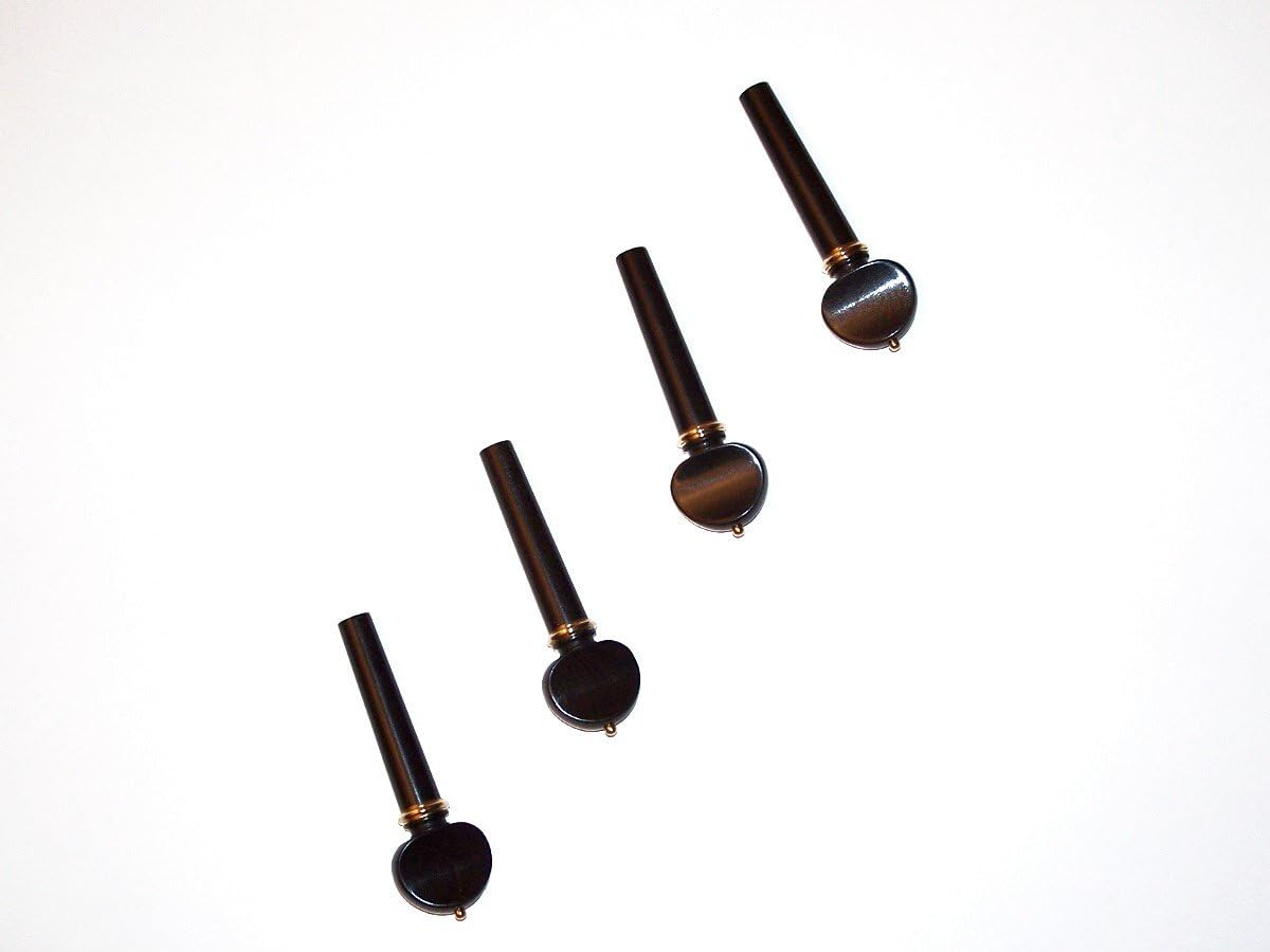 Violin 4/4 Set Oversize Ebony Pegs W/gold tone Ball and Collar VWWS
