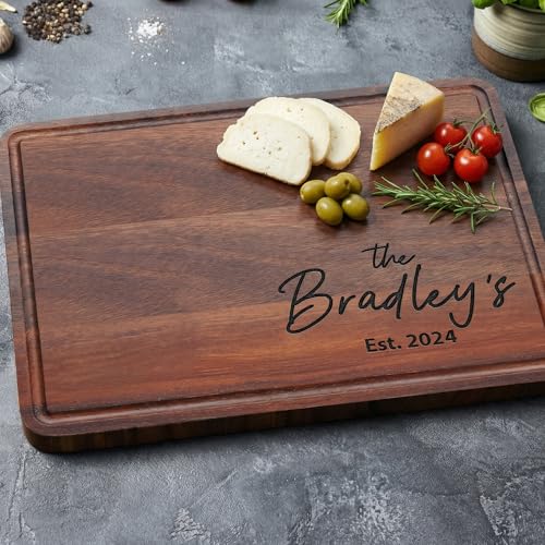 Tabla de cortar rectangular de madera personalizada miniatura 3