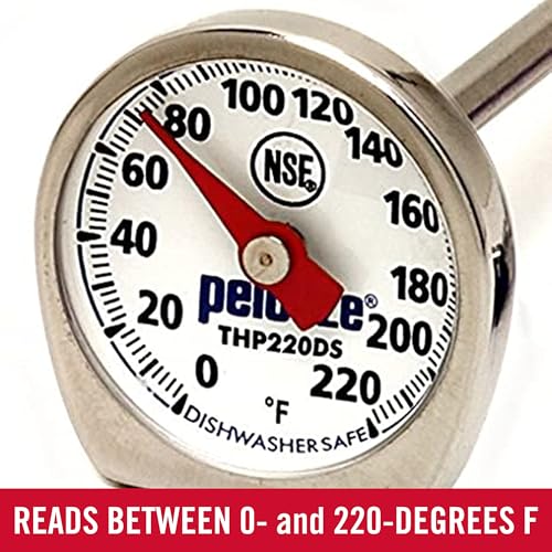 Image of Rubbermaid Commercial Products Food /Meat Instant Read Thermometer, Pocket Size, Dishwasher Safe, Red, For Meat /Food Cooking and Grilling /Oven
