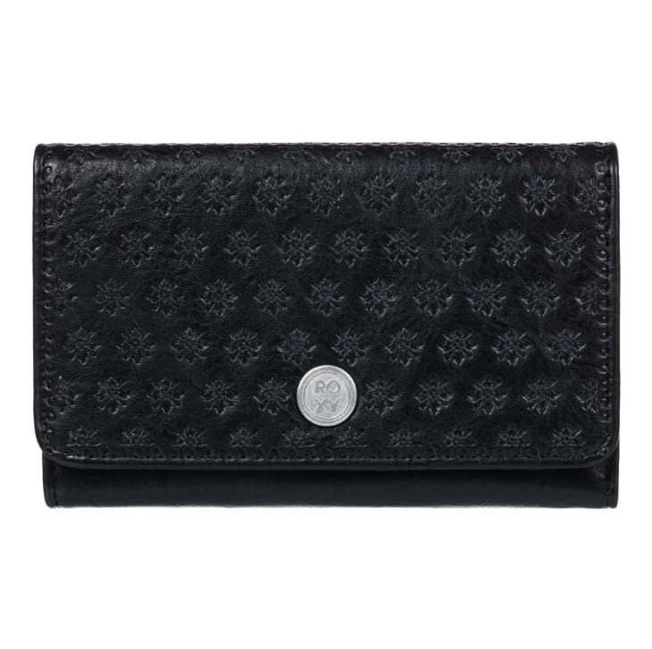 Roxy Women's Wallet | ID Window | Passport Window | Zip Closure | Card Slots | Travel | Everyday Carry | Faux Leather