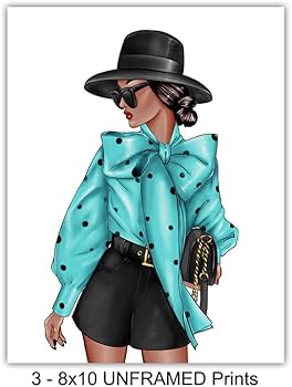 Amazon.com: Blue High Fashion Design Poster Print of Louis Vuitton