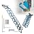 INTSUPERMAI Attic Loft Stairs Folding Loft Ladder Stairs Wall Mounted Type Attic Stairs Pull Down with Aluminum Alloy Structure 10+2 Steps for Home Refit Narrow Wall 10ft Height No Handrail Blue