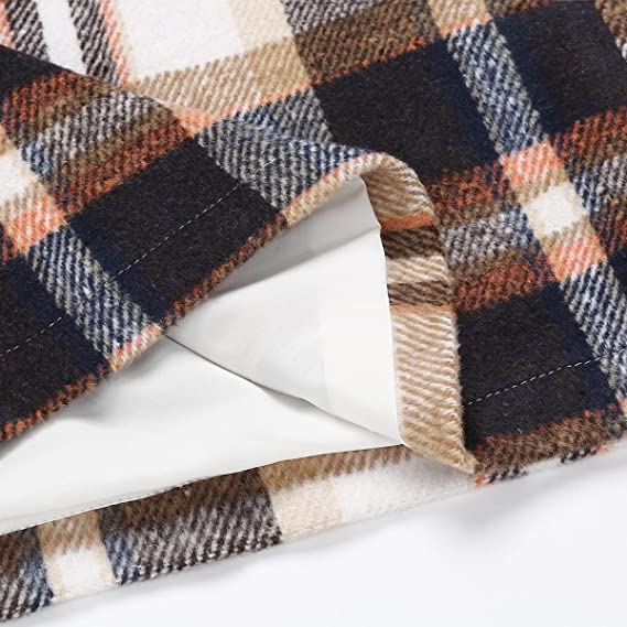 Womens High Waist Plaid Skirt Bodycon Pencil Wool Mini Skirts3