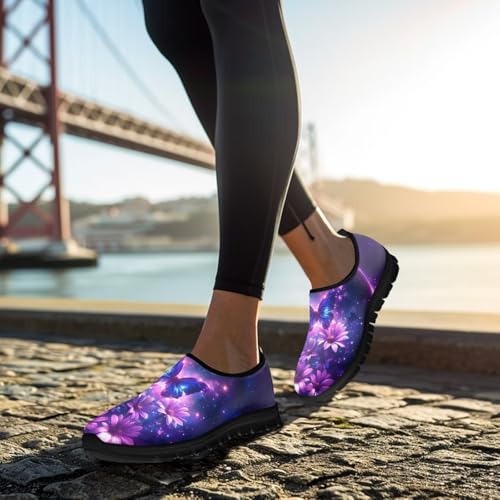 Image of Women's Loafers Slip On Slip Shoe Casual Walking Shoes Non Slip Work Shoes Mesh Athletic Sneakers