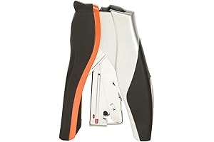 Deli Effortless Desktop Stapler with 40-50 Sheet Capacity and One-Finger Operation