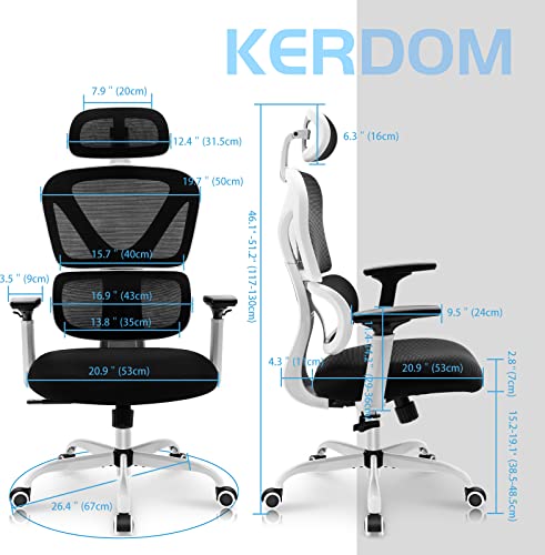 OYAJIA Ergonomischer Bürostuhl – Drehstuhl Mit Netzbezug, Chefsessel Bis 150kg – Atmungsaktiv & Bequem OYAJIA Ergonomischer Bürostuhl – Drehstuhl Mit Netzbezug, Chefsessel Bis 150kg – Atmungsaktiv & Bequem