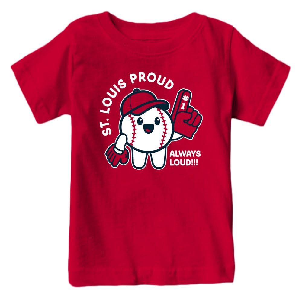 Hometown Proud, Always Loud Kid's T-Shirt for Baseball Fans