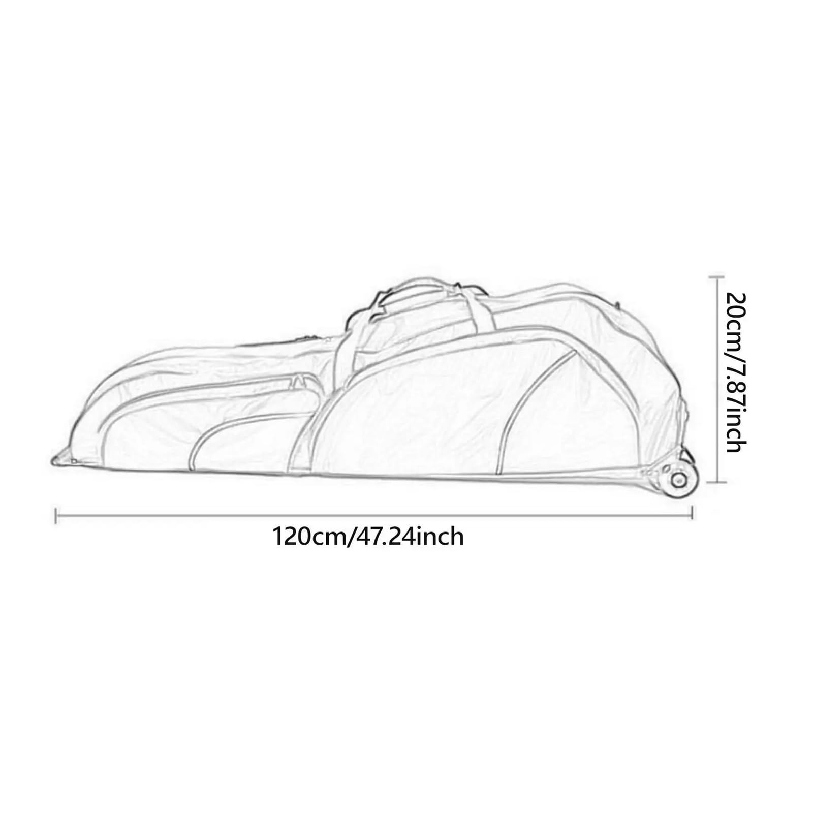 Bolsa de Esgrima Bolsa de esgrima con Ruedas, Accesorios, Maleta for florete y Espada, Hombre Mujer