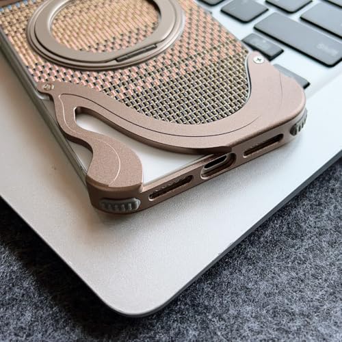 Coque iPhone 16 Pro antichoc titane magnétique sans cadre avec béquille - 4