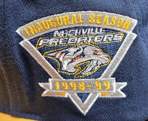 Mitchell & Ness Nashville Predators Snapback Navy/Gold miniatura 6