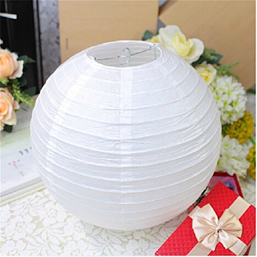 10 lanterne di carta rotonde di AISHN, paralume