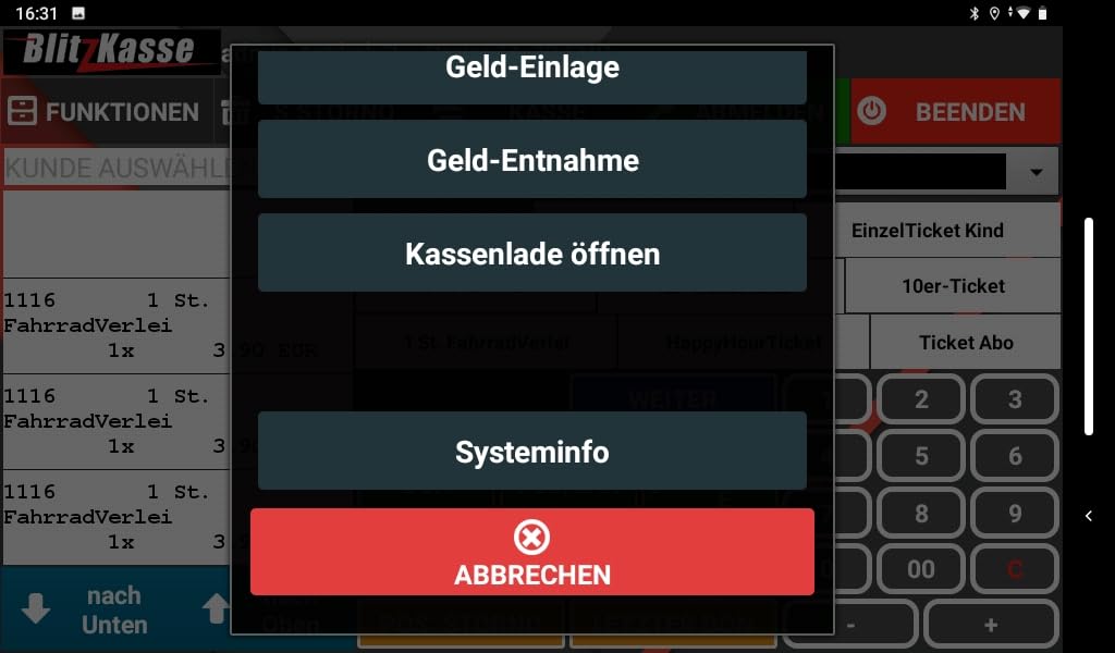 Kassensystem Ohne ABO für Gastronomie – 10" All-in-One POS Kasse mit Bondrucker, Kassenlade – ohne monatliche Gebühren – TSE-konform – ideal für kleine Café, Bar & Imbiss – BLITZKASSE Gastro Basic