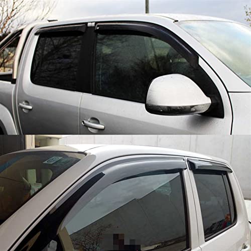 Déflecteurs d'air de voiture anti-pluie et visière de protection solaire pour Amarok 2009+