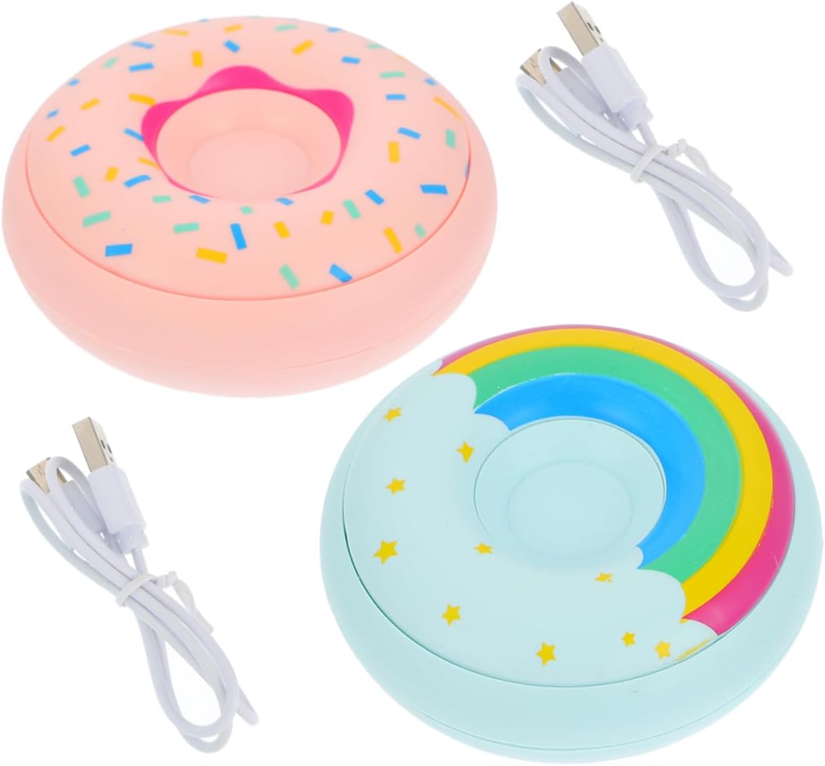 FOYTOKI 2 Sets Rechargeable Hand Warmers Portable with Temperature Levels Ergonomic Design for School Office