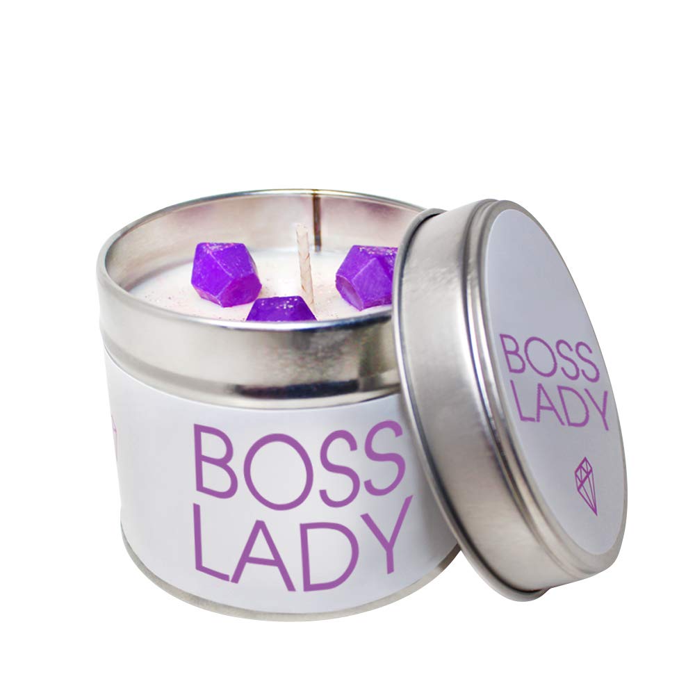 Boss Lady Handmade SOYA Wax Candle Tin (White Linen)
