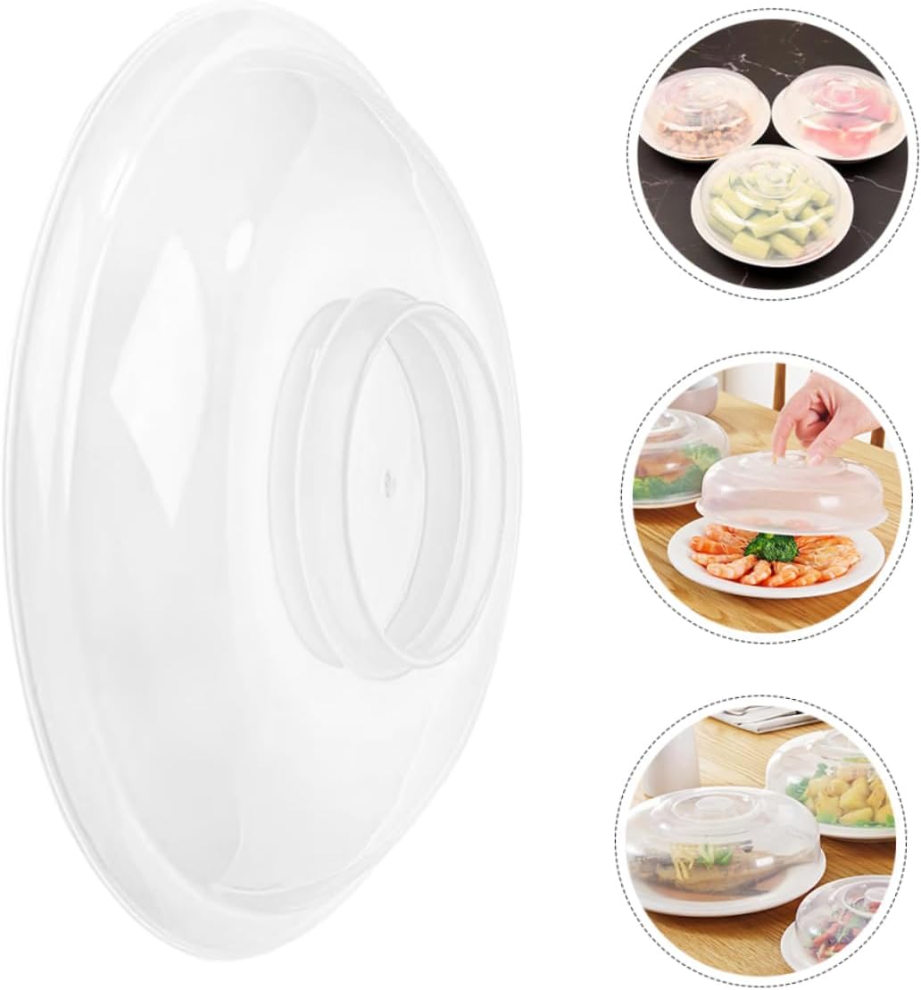 Cabilock 3pcs Microwave Food Cover Lid Splatter Guard for Serving Plate Bowl Dish Cake Cover Heat Retaining Bowl Plate Microwave Safe Food Splatter Prevention