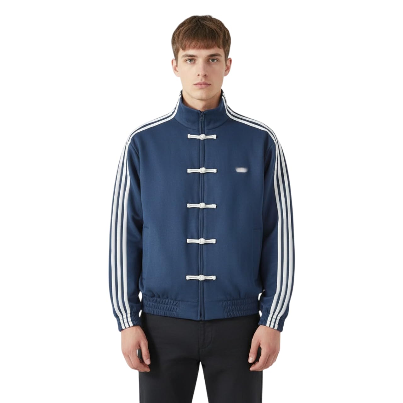 exotix Men's Chinese New Year Suede Jacket | High Neck Casual Winter Jacket with Striped Detail | Elasticated Cuffs | Regular Fit | Machine Washable-picture-19