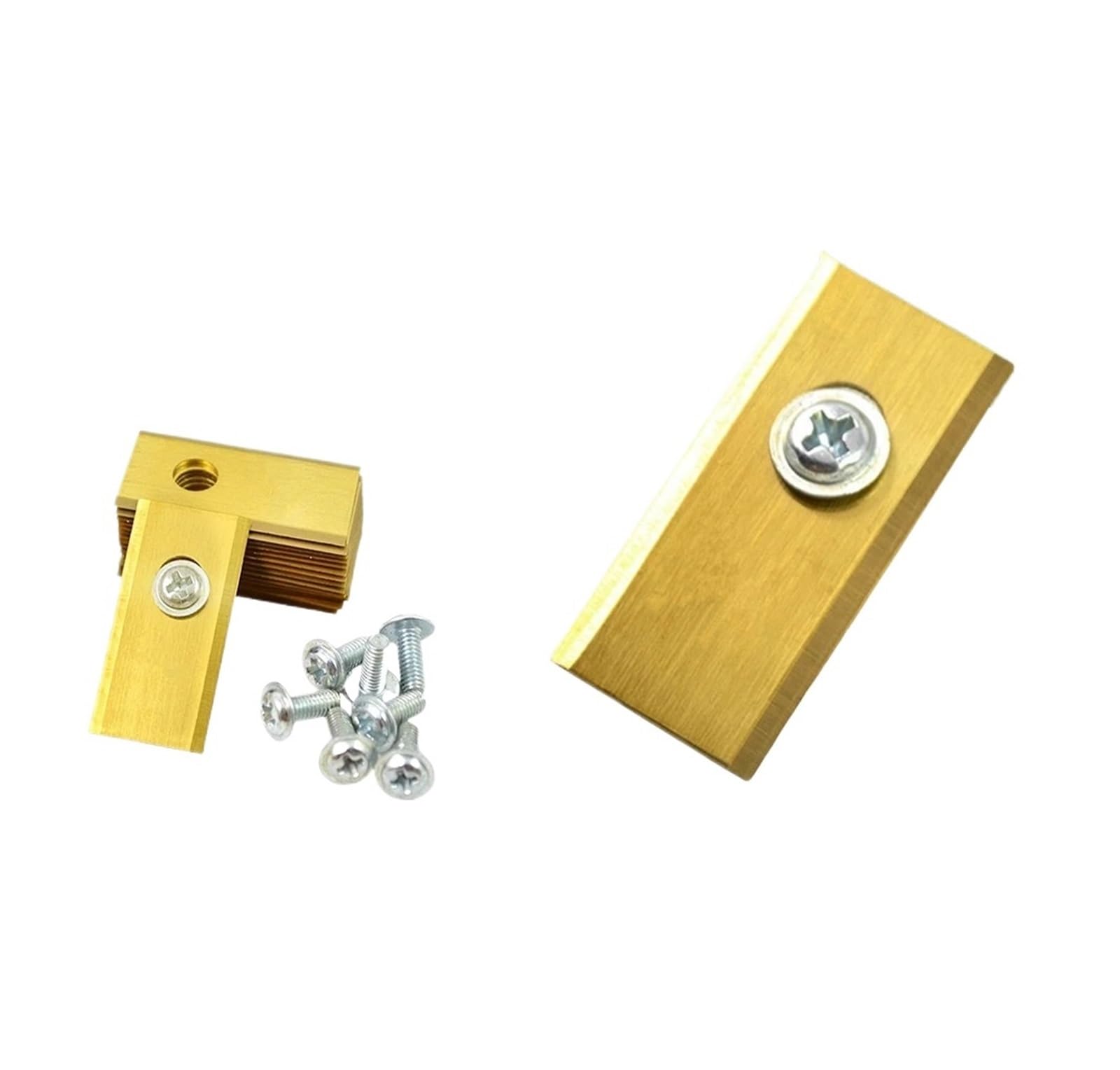 Cuchillas De Repuesto for Cortacésped De Acero Inoxidable, 18/36/54/90 Uds. | Compatible con cuchillas de corte for cortacésped robótico Worx Landroid(Gold 54PCS)