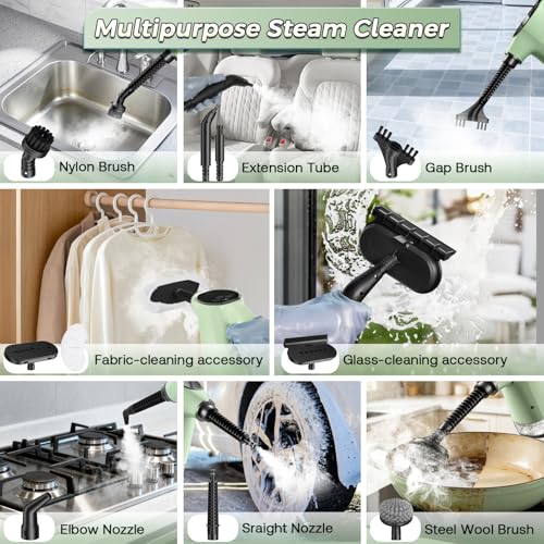 Handheld Steam Cleaner, Portable Steamer for Cleaning with 18PCS Accessories - image 9