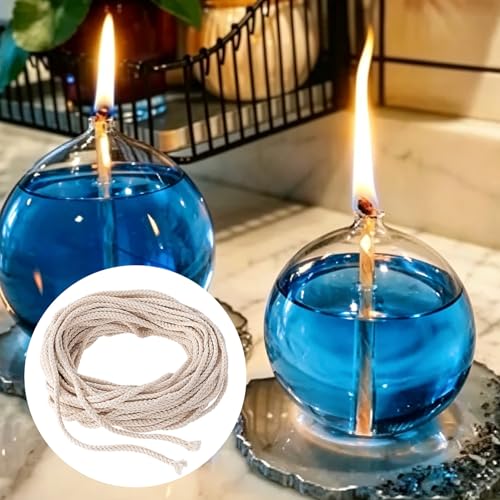 Mecha de algodón trenzado beige 4 mm x 10 m para velas miniatura 5