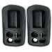 Keyless2Go New Silicone Cover Protective Cases for Viper Python Remote 479V - Black - (2 Pack)