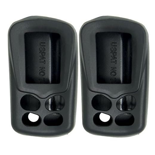Keyless2Go Replacement for New Silicone Cover Protective Cases for Viper Python Remote 479V - Black - (2 Pack)