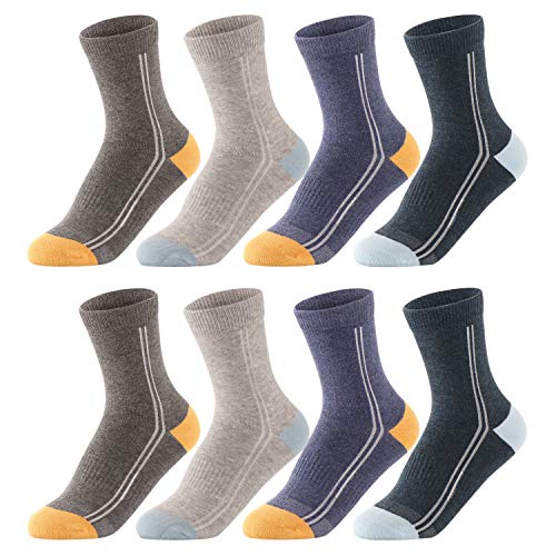 Image of Kids Boys Girls Cotton Athletic Crew Socks