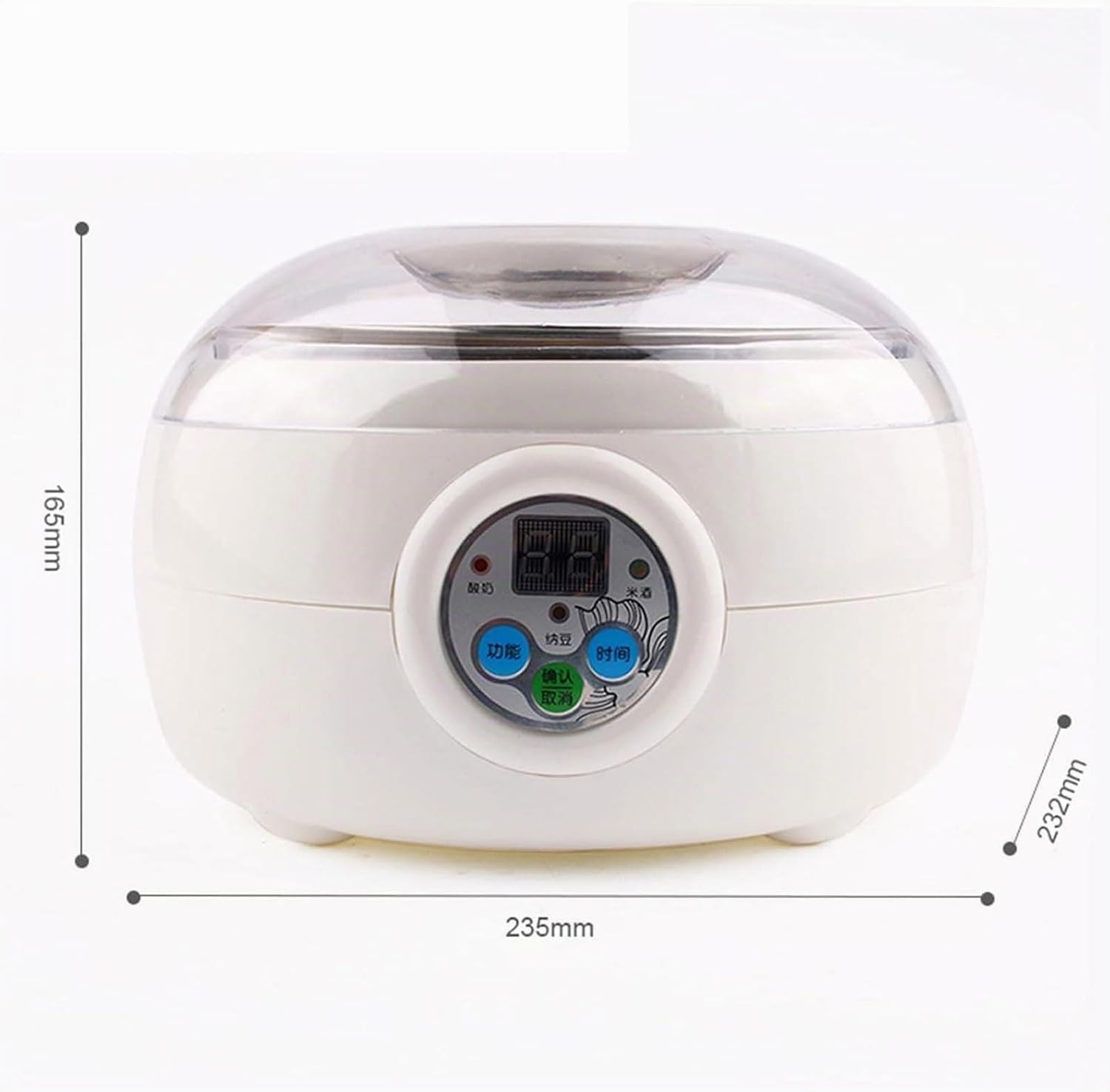 Máquina eléctrica de fermentación de Natto, vino de arroz, yogur, máquina de fermentación de Natto inteligente de 1,5 l, control de temperatura constante,for yogur orgánico casero, fabricante de queso