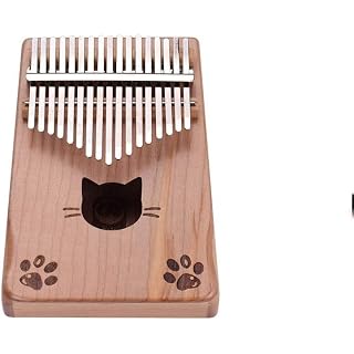 Mini Doigt Kalimba Pouce Piano Portable 17 Touches Kalimba Pouce Piano Érable avec Sac Fourre-Tout Tuning Marteau… - Les Beatles, Paul McCartney, John Lennon, RIngo Starr, George Harrison