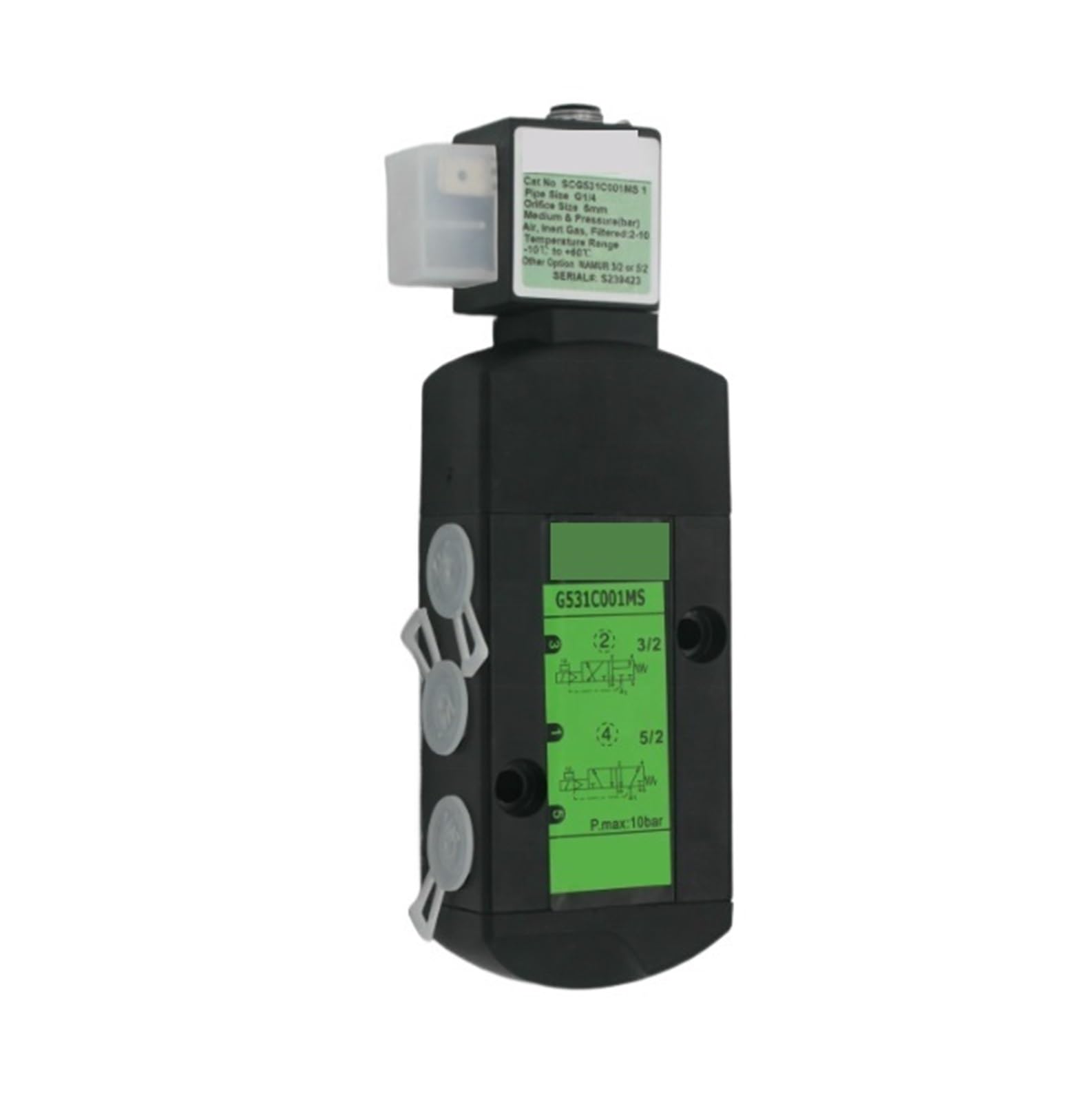 QRUYHBAJU Spool Valve 551 3/2-5/2 SCG531C001MS