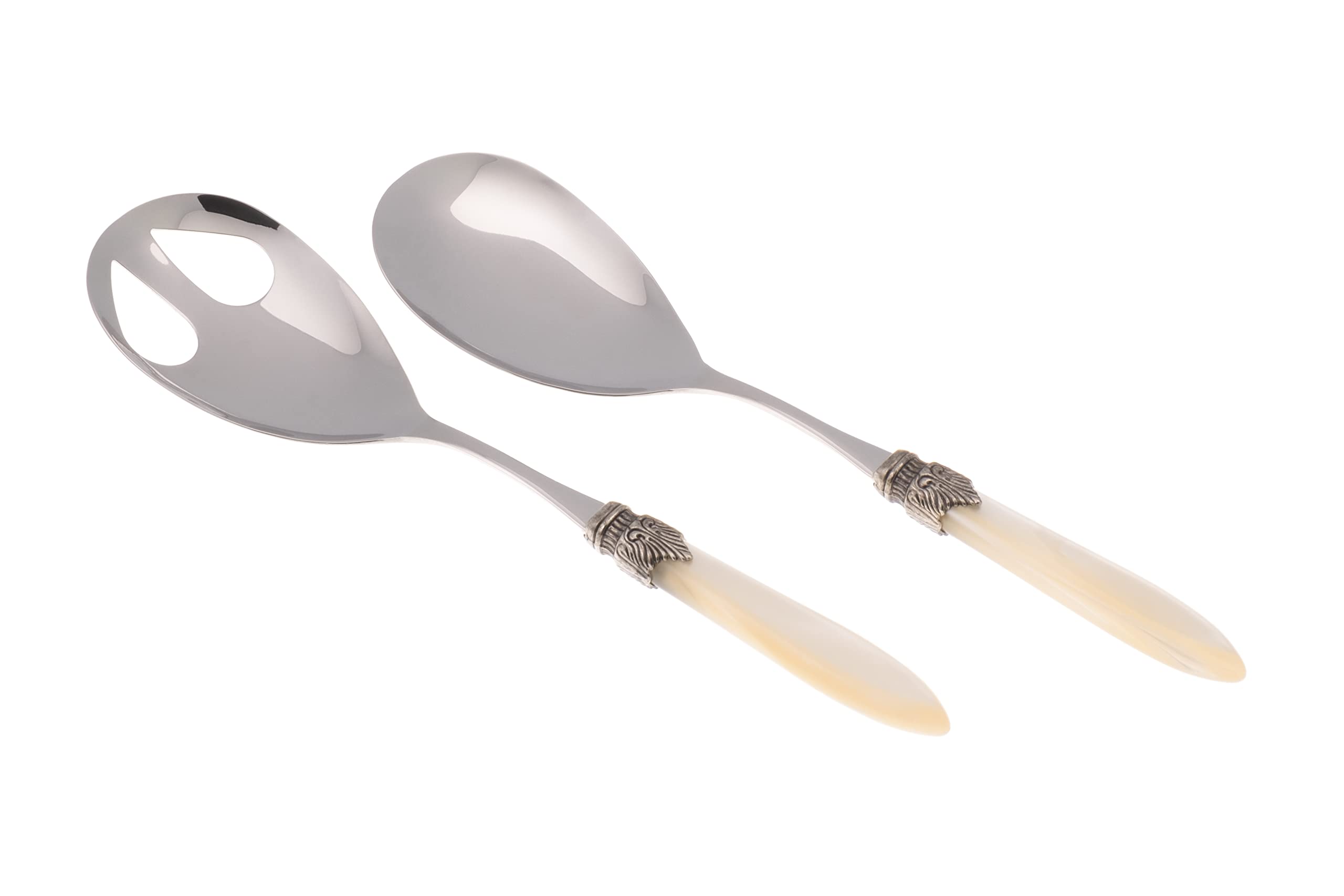 Set 6 Forchettine Dolce Bamboo In Acciaio Inox 18/10, Made In Italy - Design Elegante Forchettine Acciaio Inox 18/10 Design