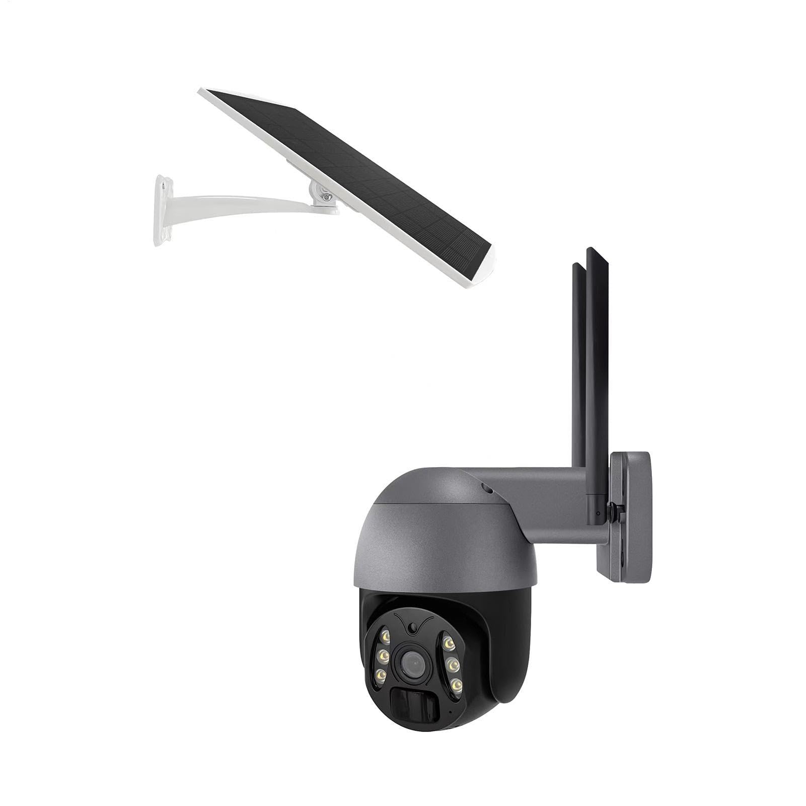Cámara WiFi Wireless Wireless, Solar WiFi Camera Sensor 1080p HD Night View | Night Vision Voice PIR Alarm Alarm Monitor para video de varias personas