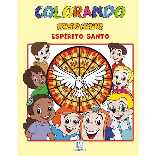 Colorando devotos mirins espírito santo: