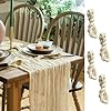 Your magic moment cheesecloth table runner ivory set of 4 pc 142 in long cream gauze table runner bohemian wedding baby shower decorations bridal shower decor rustic table cloth table cover  urban country home decor