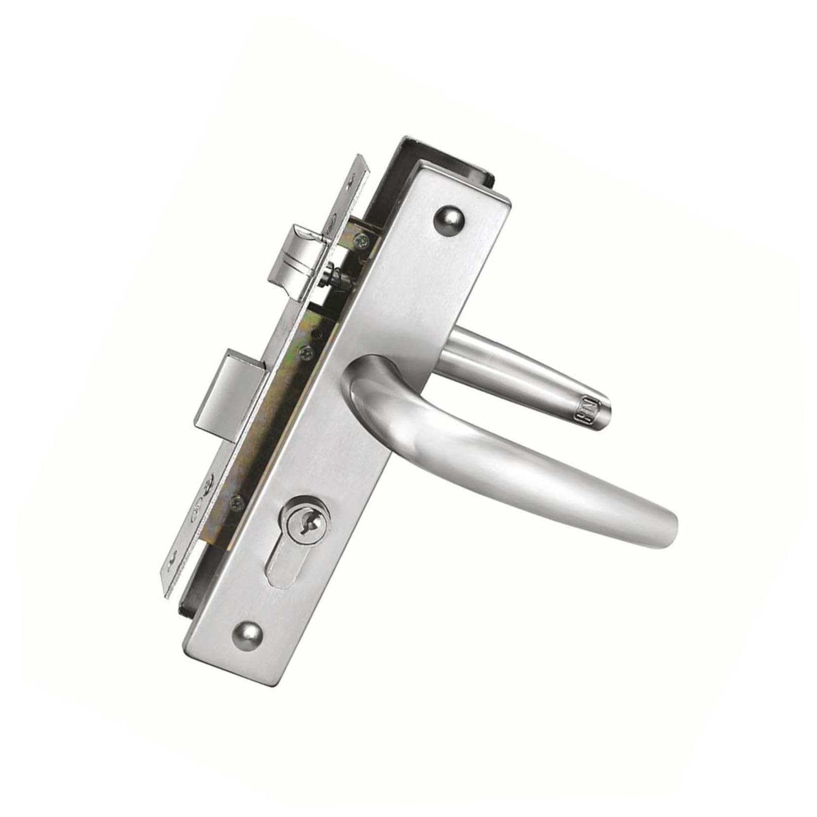 Verrouillage De La Porte De La Maison Verrou Porte Serrure En Acier Inoxydable Silver