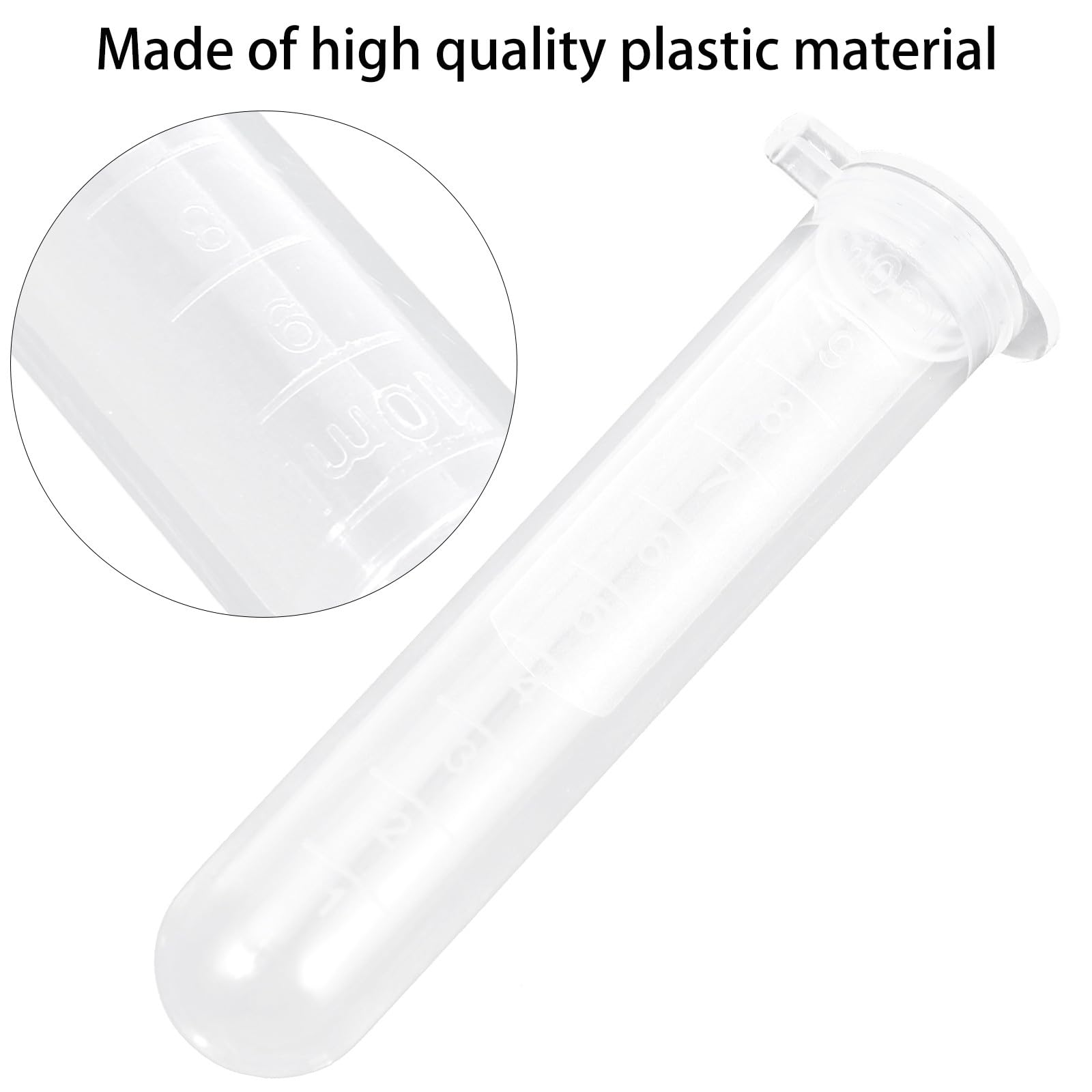 FRCOLOR Provette da Centrifuga in Plastica 10 Ml Tappo a Vite 200 Pezzi, Tubi Centrifughi per Laboratorio Scala Graduata, Resistenti e Stabili per Test di Precisione e Conservazione
