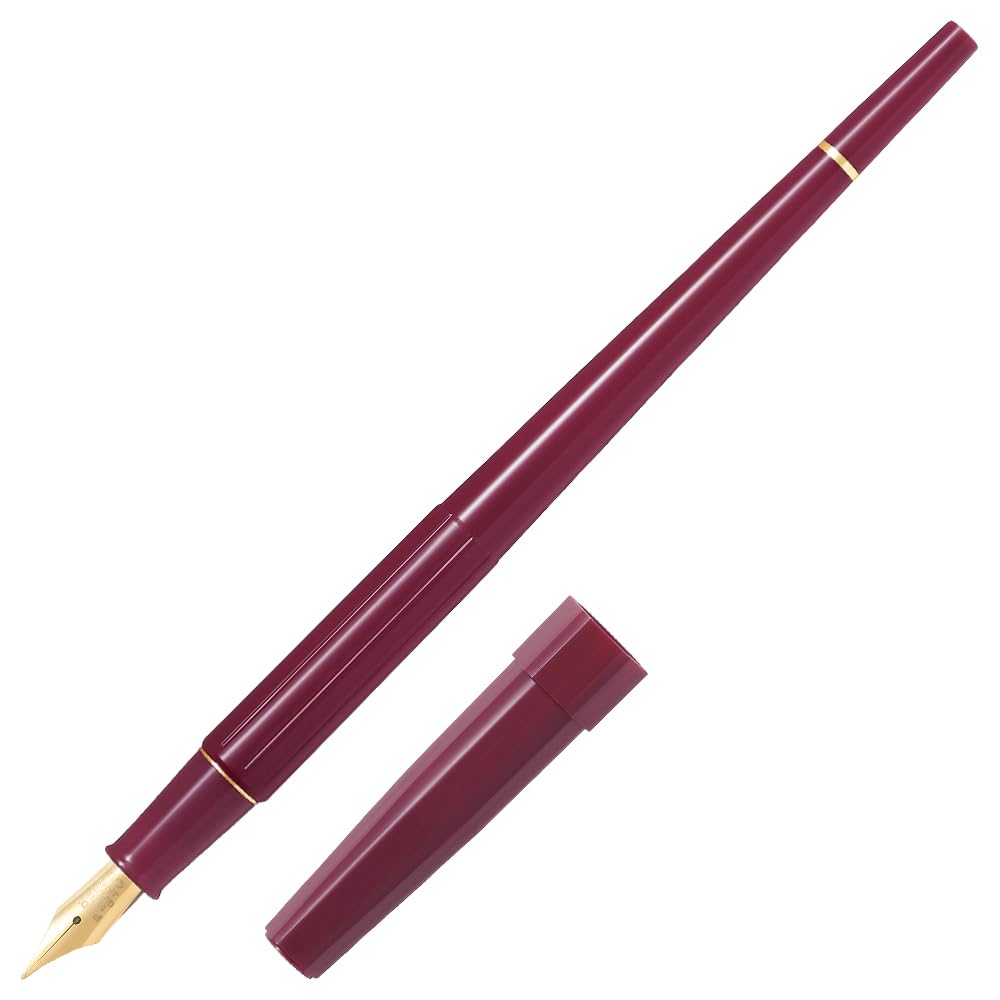 Pilot P-DPP-1S-RM Lot de 3 stylos de bureau, stylo-plume, pointe moyenne, rouge