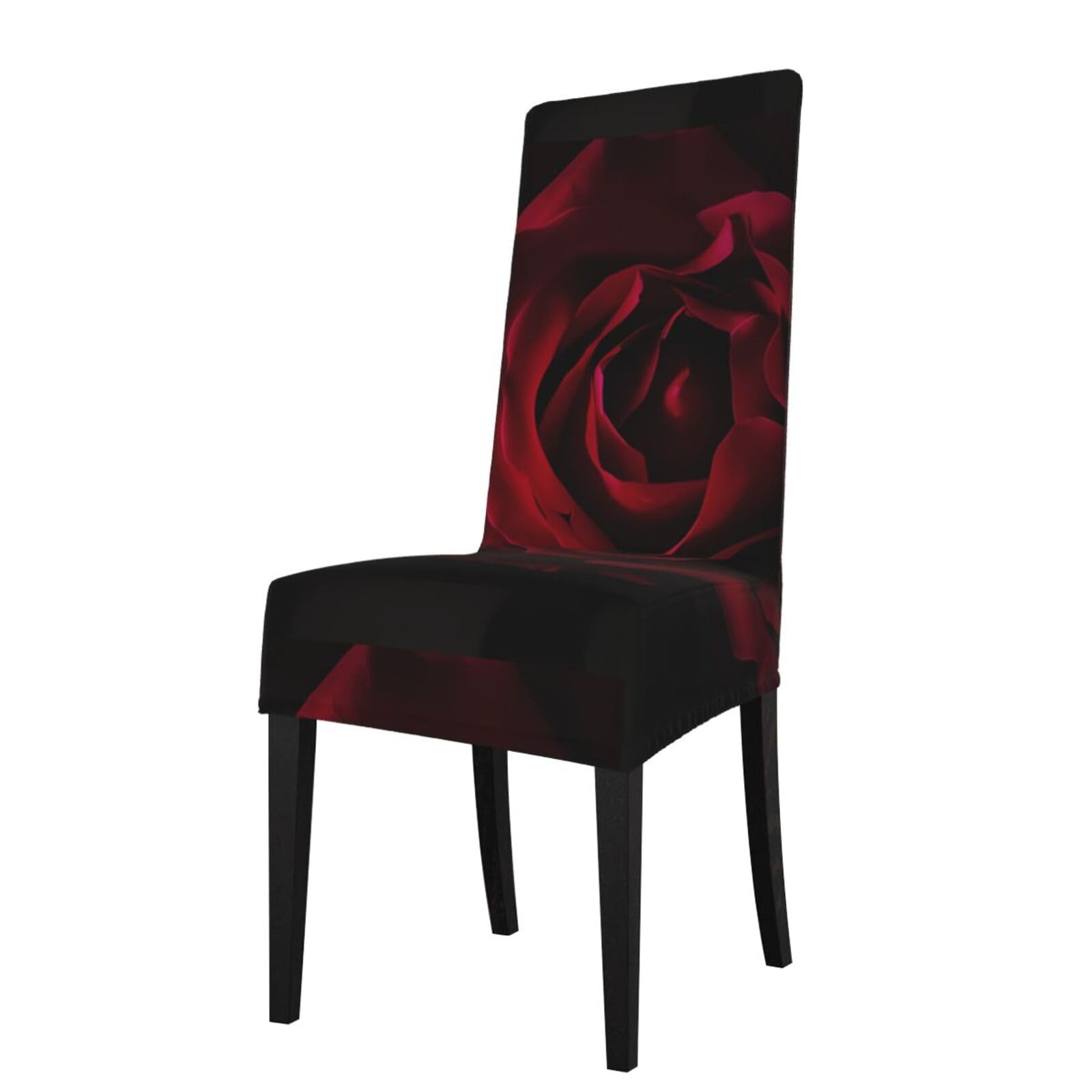 HJFCZH Rose Flower Prints Protection Cover for Dining Chair - Stretchable Chair Throw Covers for Dining Room, Hotel Event Party